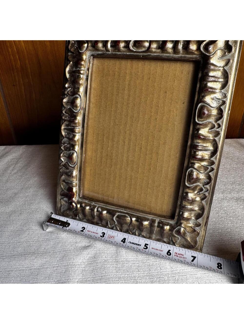 Vintage Ornate 5x7 Picture Frame Heavy Duty Metal Tabletop Frame - Picture 5 of 7
